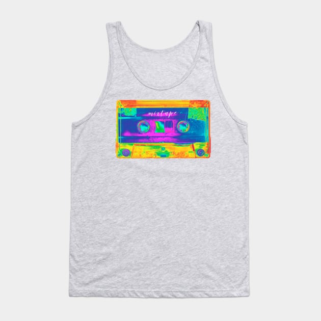 Music Mixtape Neon Tank Top by DyrkWyst